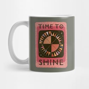 Time to Shine Mid Century Sun Mug